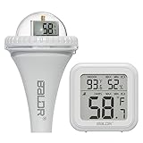ERYUE Pool-Thermometer, kabelloses Pool-Thermometer, schwimmend, leicht ablesbar, Pool-Thermometer...