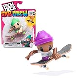 Tech Deck Sk8 Crew, Fingerboard mit Cooler Skater-Figur, Figur abnehmbar und kompatibel mit Anderen...