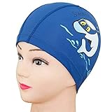 Unisex-Kinder-Badekappe, atmungsaktiv, wasserdicht, Polyester, Cartoon-Muster