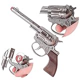 Toyland® 19 cm (8 Zoll) Cowboy-Spielzeugpistole aus Druckguss – Spielzeugpistole mit Rauch- und...