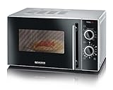 SEVERIN 2-in-1 Mikrowelle mit Grill 700 W, Grillofen mit 9 Automatikprogrammen, Mikrowelle mit...