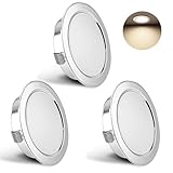 YindaLux 3er Set LED Einbaustrahler 230V 3W 4000K Neutralweiß, Ultra Flach 300LM Bohrloch 55-58mm...