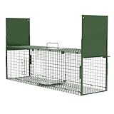 Qianruida Lebendfalle Marderfalle 100 x 29 x 31.5 cm Katzenfalle Lebendfalle Groß Fuchsfalle...
