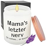 Rebundex Geschenke für Mama Mutter Geburtstagsgeschenk 200g Lavendel Duftkerzen im Glas...