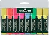 FABER-CASTELL 154862 - Textmarker TEXTLINER 48 Promo, 1 - 5 mm, 8er Etui, Inhalt: 3x gelb, je 1x...