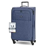 REDOLZ Large Weichschalen Koffer für Damen & Herren | Leichter Trolley 77 cm mit 4 Doppelrollen &...