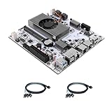 CWWK NAS Motherboard 8 Bay mit 10GbE RJ45, N355 CPU Mini ITX PC Mainboard Weiß M8, 2 x NVMe, Dual...