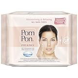 Pom Pon ALL SKIN Gesichts und Augen Make-up Entfernungstücher, mit natürlichen,...