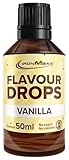 IronMaxx Flavour Drops - Vanille 50ml | kalorienfrei & zuckerfrei | vegane Aromatropfen zum süßen...