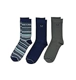 Crew Clothing Herren Bambussocken, Einheitsgröße, 3 Stück