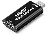 Videoaufnahmekarte Capture Card hdmi USB Adapter, 1080P hdmi Capture Card hdmi Video Capture USB2.0...