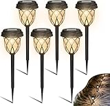 HELESIN Solarlampen für Außen Garten, 6 Stück Solarleuchten Garten Außen Wasserdichte, LED Solar...