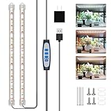 Kullsinss Pflanzenlampe LED Vollspektrum, Rote & Weiße Grow Light mit 120 LED, Pflanzenlicht mit...