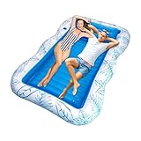 Bräunungspool – aufblasbares Schwimmbad | aufblasbarer Pool-Sessel mit Kissen und Bechersitz,...