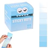 Dopamine-Colour Haftnotizen zum Herausziehen, süßes Monster, 105 Stück, schillernde, transparente...