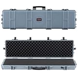 VEVOR Waffenkoffer mit Hartschale für Langwaffen, abschließbarer Gewehrkoffer mit vorgeschnittenen...