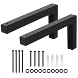 QWORK® 2x Schwerlastkonsole aus Metall für Waschtisch, 300 x 150 mm Schwerlastwinkel Wand-Konsole...