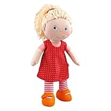 HABA 302108 - Puppe Annelie, Stoffpuppe mit Kleidung und Haaren, 30 cm, Spielzeug ab 18 Monaten,...