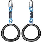 Dolibest SELEWARE 2 Pack Ninja Gymnastik Ringe, Monkey Ring Outdoor Hinterhof Ninja Zubehör Set,...