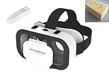 VR Brille mit kabelloser Steuerung - Smartphone-Headset für Gaming & 360°-Filme, 4K Ultra HD,...
