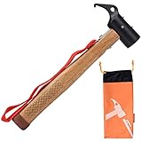 Profiwoab Camping Hammer mit Heringsauszieher Hering Hammer Zelthammer für Zeltheringe Outdoor...