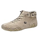 Barfußschuhe Herren, Barfussschuhe Herren, Leder Hoch Alpaca Cowboystiefel Italienische Wandern...