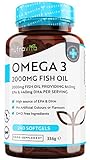 Omega 3 Kapseln hochdosiert 240 - 2000mg Fischöl Kapseln mit 660mg EPA & 440mg DHA pro Portion -...