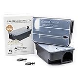 Köder-Discount Rattenfalle für Giftköder (Köder Nicht enthalten) – 2 Abschließbare...