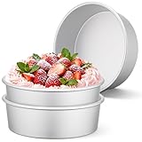 Beasea Kuchenformen, 25,4 cm, 3er-Set, große Aluminiumlegierung, runde Kuchenformen zum Backen,...