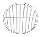 FLAMMBURO hängendes Grillrost rund Ø 47 cm - Grillgitter aus verchromtem Stahl mit Kette zum...