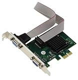 KALEA-INFORMATIQUE Grafikkarte mit 2 VGA-Anschlüssen 1080p auf PCIe x1-Anschluss mit Chipsatz...