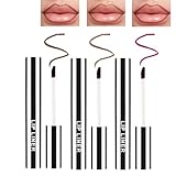 3 Farben Lippenkonturenstift Set, Wasserdichte Lippenkonturenstifte,Hochpigmentiert, langanhaltend...