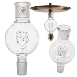 DILAW® Shisha Molassefänger Totenkopf RUND (aus Glas für (Schliff 18/8) - Wasserpfeife,...