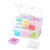 32 Gitter Sortierbox, 2er-Set Großvolumige Sortierboxen Mit Fächern, Jeder mit 15-Transparente...