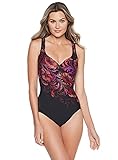 Miraclesuit Women's Swimwear Poppy It's a Wrap Tummy Control Underwire Bra One Piece Swimsuit,...