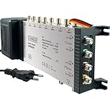 SCHWAIGER SEW4058 531 Multischalter 5/8 mit Netzteil 8 Teilnehmer Signalverteiler SAT für Quad...