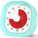VIPNAJI Visueller Timer für Kinder & Erwachsene, 60 Minuten Countdown Timer mit Stummer Flash...