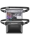 Henrycares 2 Stück wasserdichte Tasche Bauchtasche Schwimmen, IPX8 Wasserdichter Beutel Klein mit...