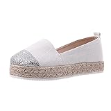 Elegante Plateauschuhe für Damen, flache Schuhe, Freizeitschuhe, Espadrilles, Wanderschuhe für...
