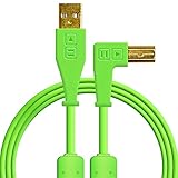 DJ TECHTOOLS DJTT USB Chroma Cable Green 1,5m, abgewinkelter Stecker - Kabel für DJs