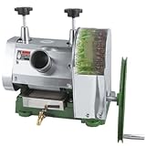 Edelstahl Zuckerrohr Entsafter,Manuelle Saftmaschine Kommerzielle Zuckerrohrpresse mit Handrad...