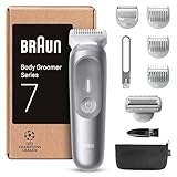 Braun Bodygroomer Series 7, Elektrischer Körperrasierer Herren mit 8 Zubehörteile, Kabelloser...