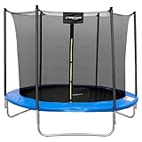 Trampolin Outdoor, Ø 244/ Trampolin mit Sicherheitszaun und Gepolsterte Ø 244/305/366 cm 8...