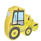 Housoutil Bagger Lkw Piñata aus Papier Gelb Baustellen Partyspielzeug für Kindergeburtstag und...