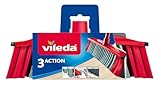 Vileda 3Action Besen - Kombination von 3 Borsten - für Staub, groben Schmutz und Haare und für...