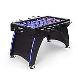 Klarfit Arrowhead Tischkicker - Kickertisch mit automatischer Torzählung, Tischfussball Spielfeld...