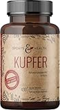 Kupfer Tabletten - 400 Tabletten - Kupfer 2mg Pro Tagesdosierung - Vegan - Kupfer Aus 3 Verbindungen...