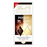 Lindt Excellence Fusion 70% & Weiß | 100g Schokoladentafel | Vegane Schokolade | Intensiver...