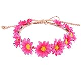 SELVFZ Frauen Mädchen Sonnenblume Kronen Blumenkranz Stirnband Simulation Garland Party Beach Für...