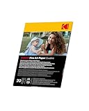 Kodak Kunstdruckpapier, A4, 20 Blatt, Inkjet-Glanz-Fotopapier, professionelles Tintenstrahlpapier,...